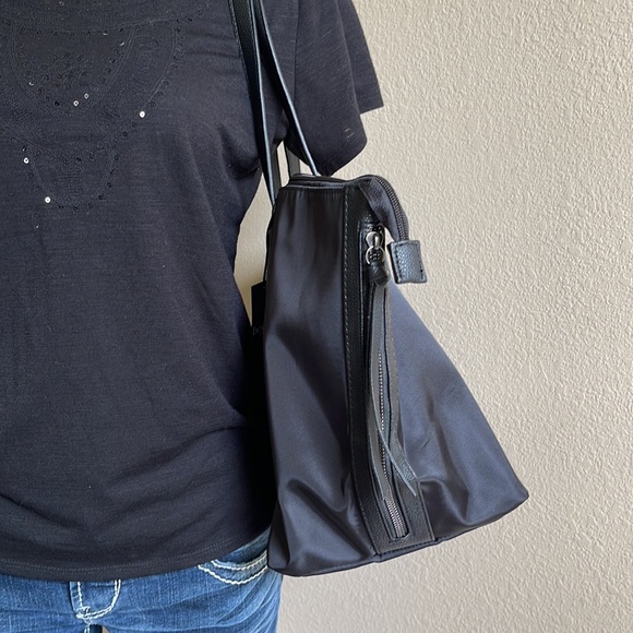 Botkier Black Fabric Shoulder Tote Bag - Picture 4 of 10